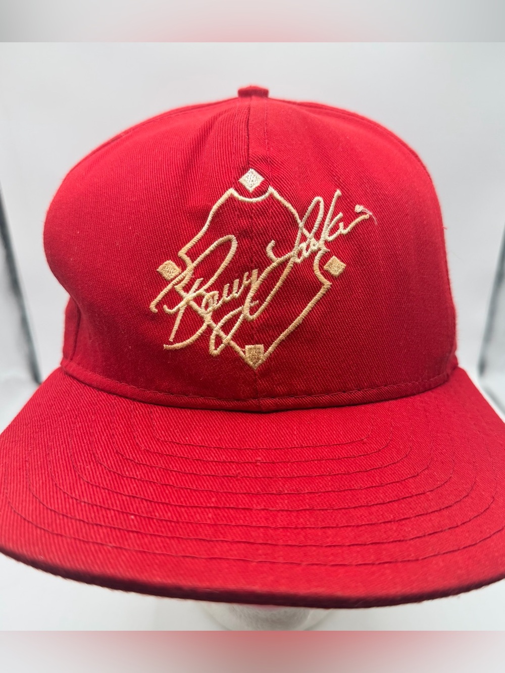 Vintage 90s AJD Cincinnati Reds Barry Larkin #11 Hat USA Made SnapBack MLB